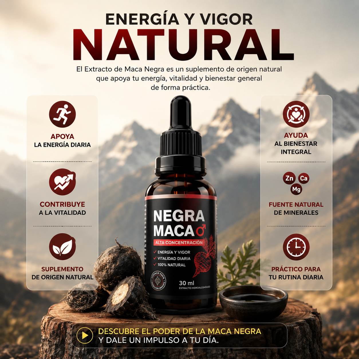 Extracto de Maca Negra 30ml gotas - Image 4