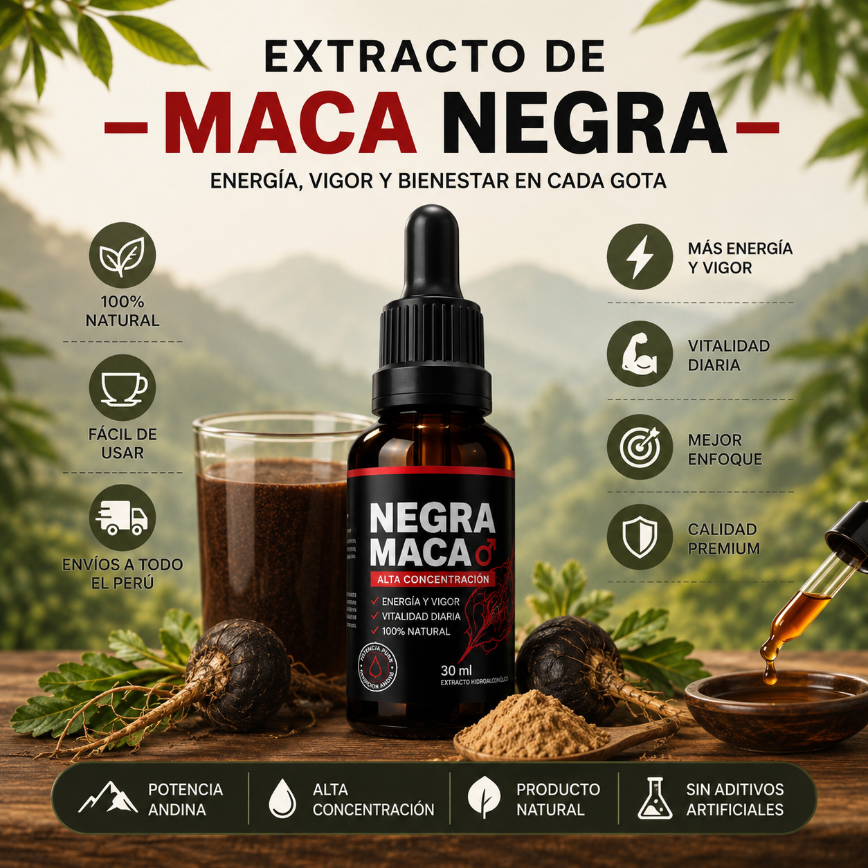 Extracto de Maca Negra 30ml gotas - Image 2